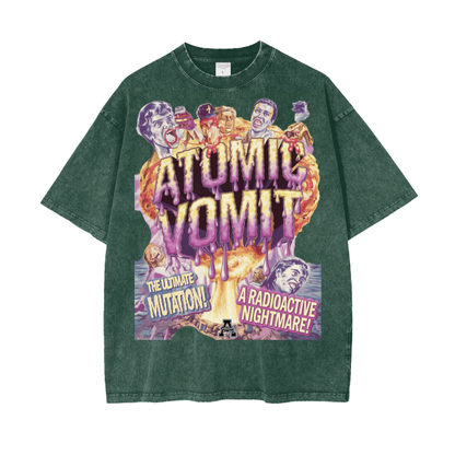 Aonaran Graphic Acid Wash Oversize T-Shirt