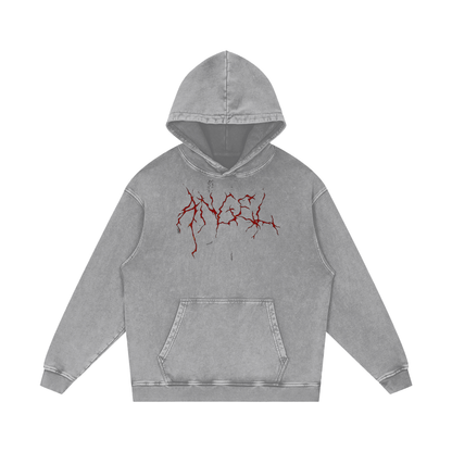 Cold World Acid Wash Oversize Hoodie