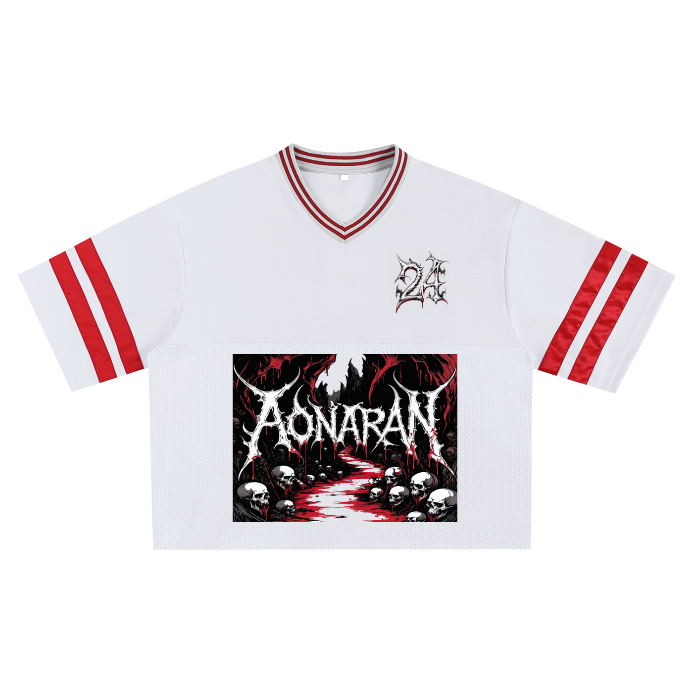 Aonaran 1 OFF Taped Mesh Boxy T-shirt