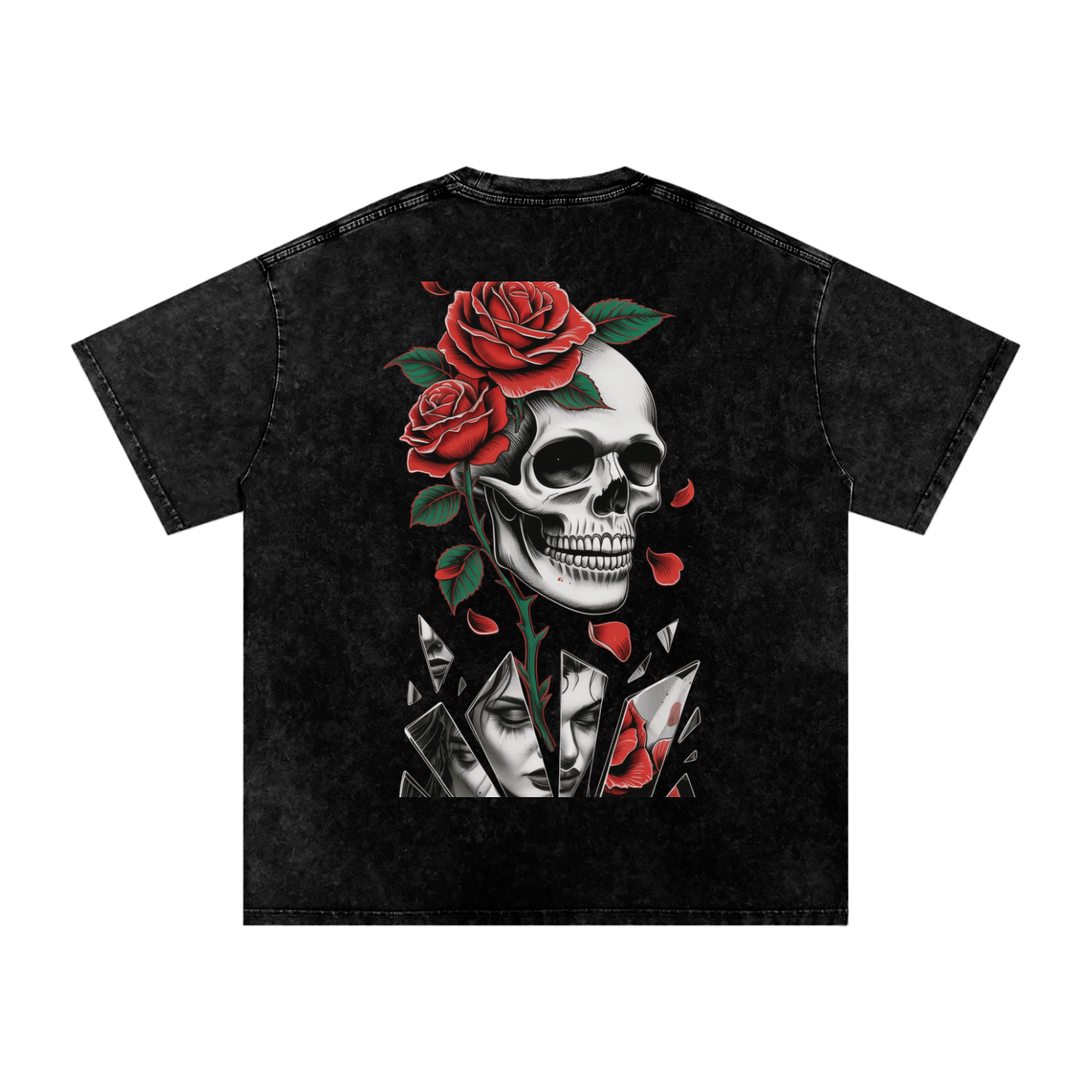 GhostGirlXoxx Acid Wash Oversize T-Shirt