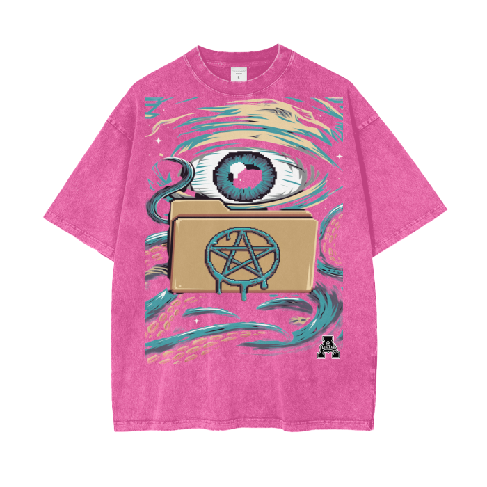 Aonaran Graphic Acid Wash Oversize T-Shirt