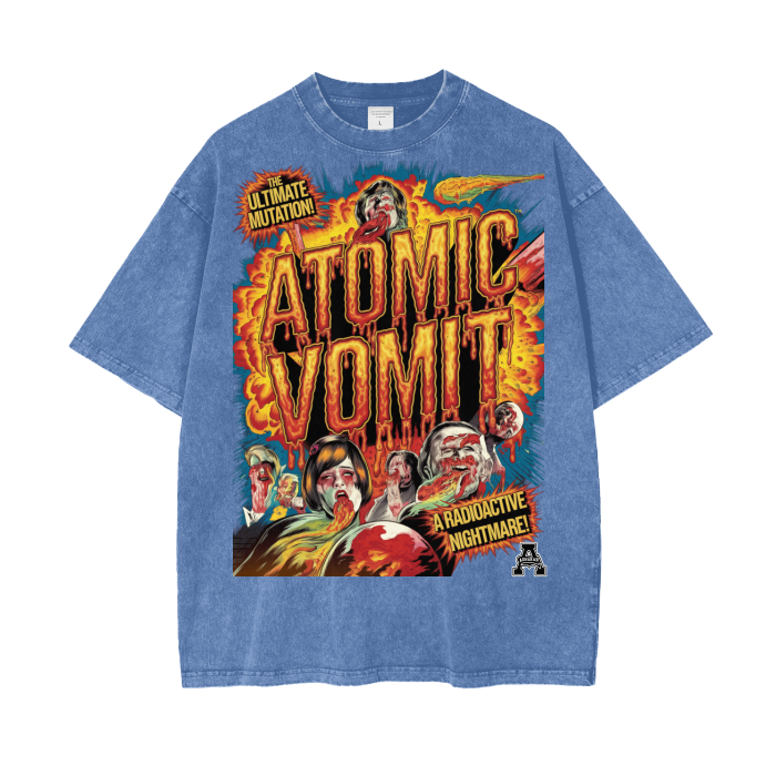 Aonaran Graphic Acid Wash Oversize T-Shirt