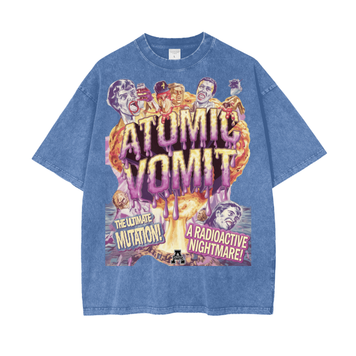 Aonaran Graphic Acid Wash Oversize T-Shirt