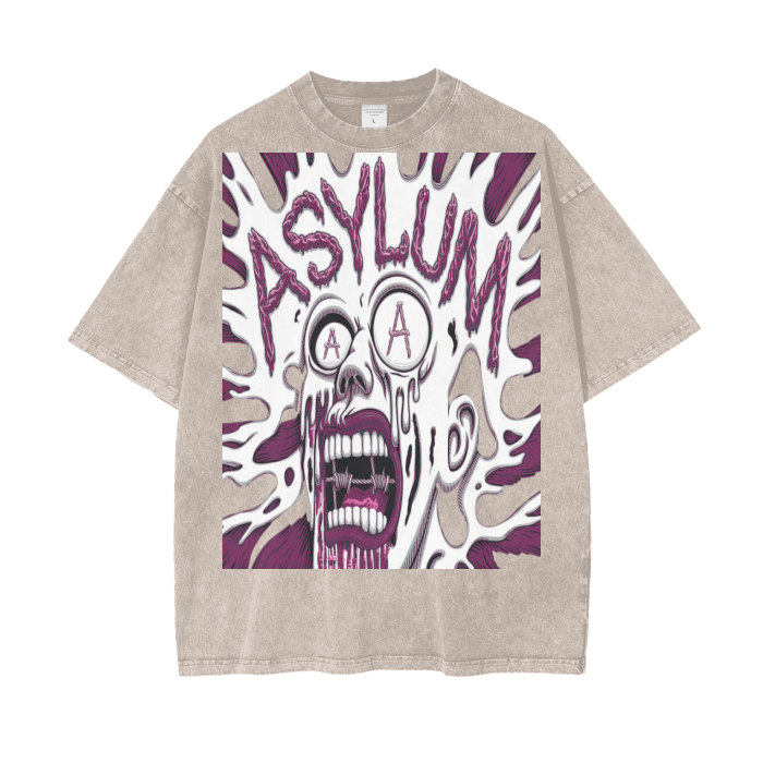 Aonaran Asylum Oversize Snow Washed T-Shirt