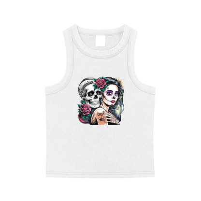 QueenSteph Snow Washed Tank Top