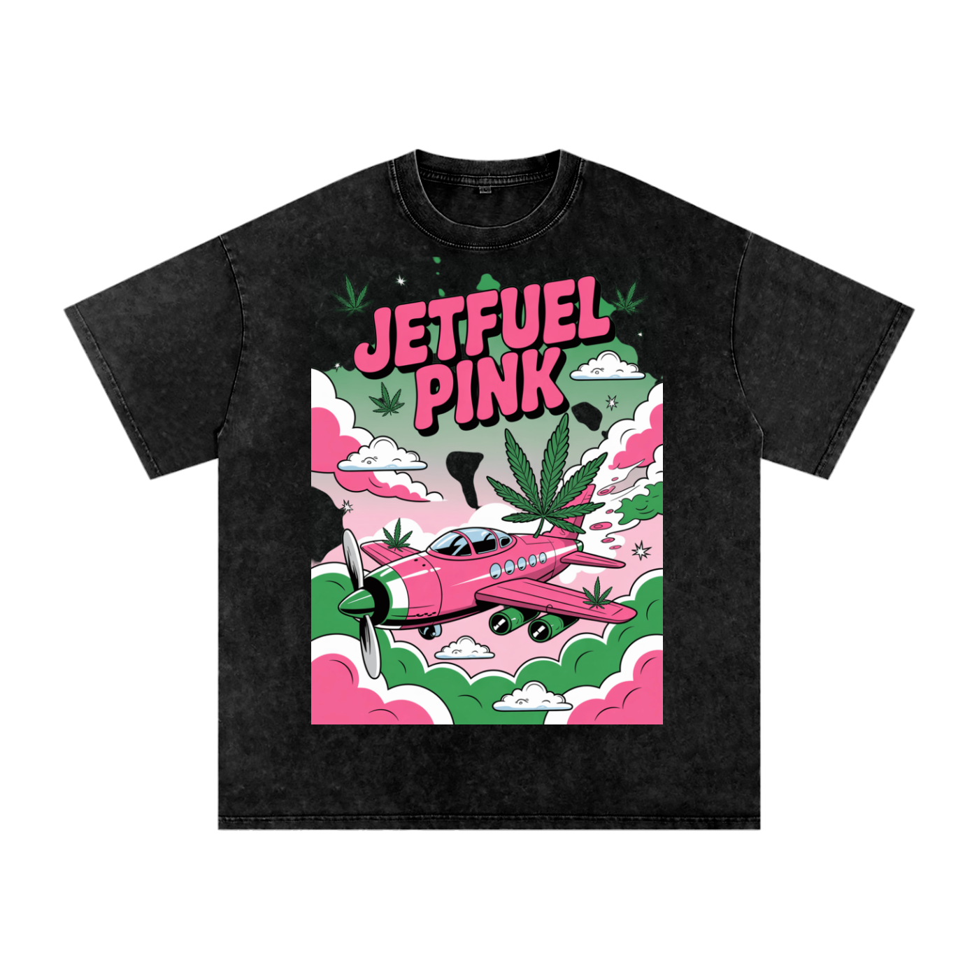 Aonaran 420 Acid Wash Oversize T-Shirt