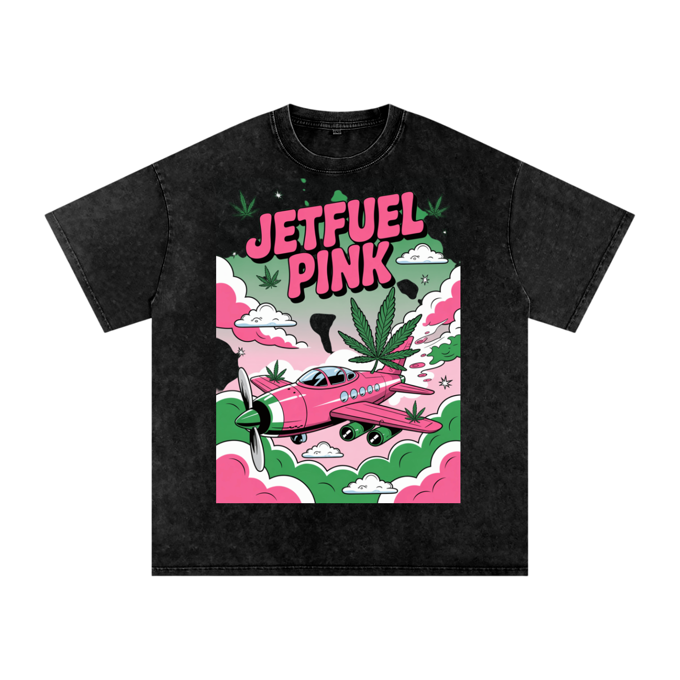 Aonaran 420 Acid Wash Oversize T-Shirt