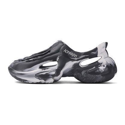 Aonaran Cataclysm Mens Skull Clogs