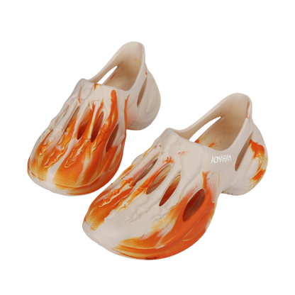 Aonaran Cataclysm Mens Skull Clogs