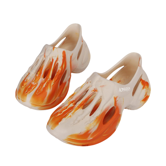 Aonaran Cataclysm Mens Skull Clogs