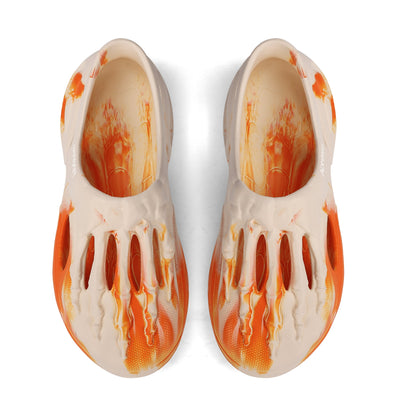 Aonaran Cataclysm Mens Skull Clogs