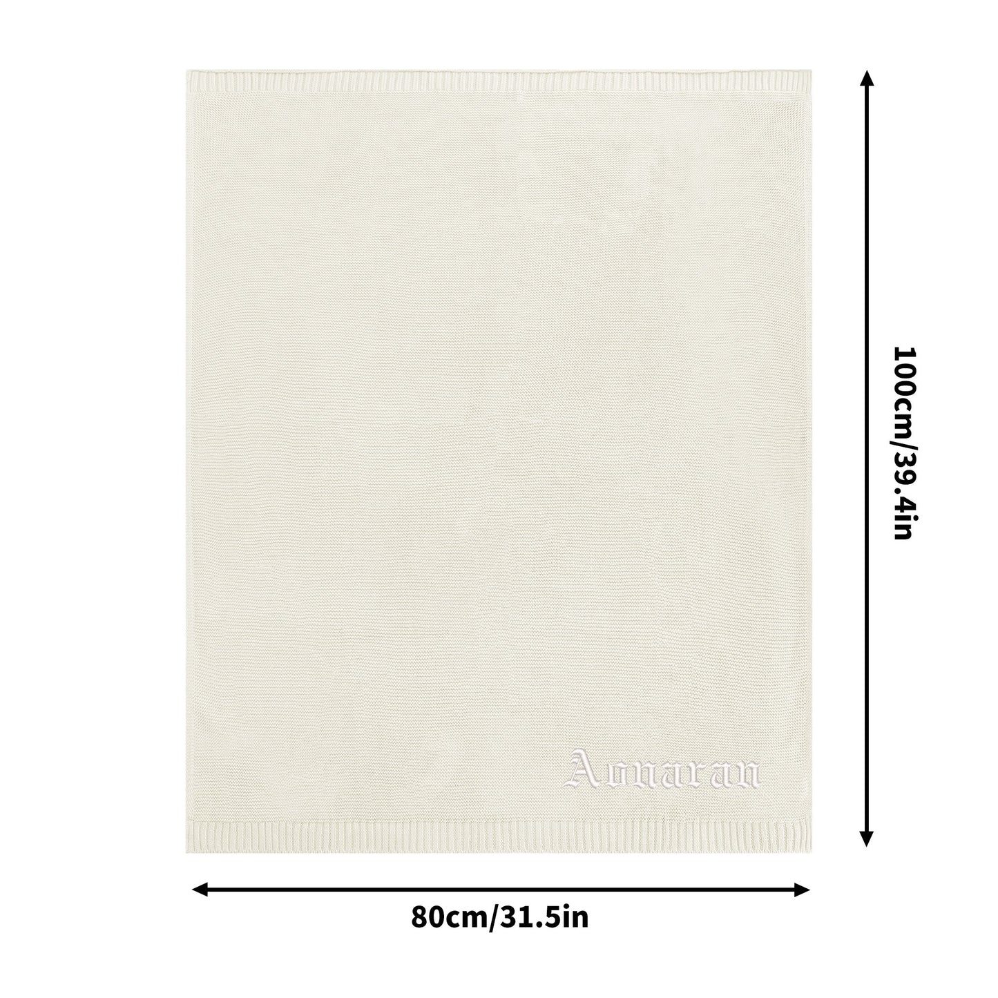 Aonaran Clean Slate Cotton Blanket 80X100cm