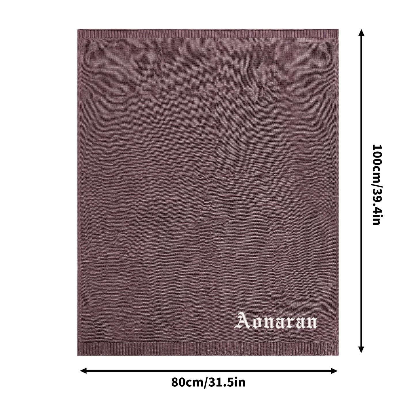 Aonaran Clean Slate Cotton Blanket 80X100cm