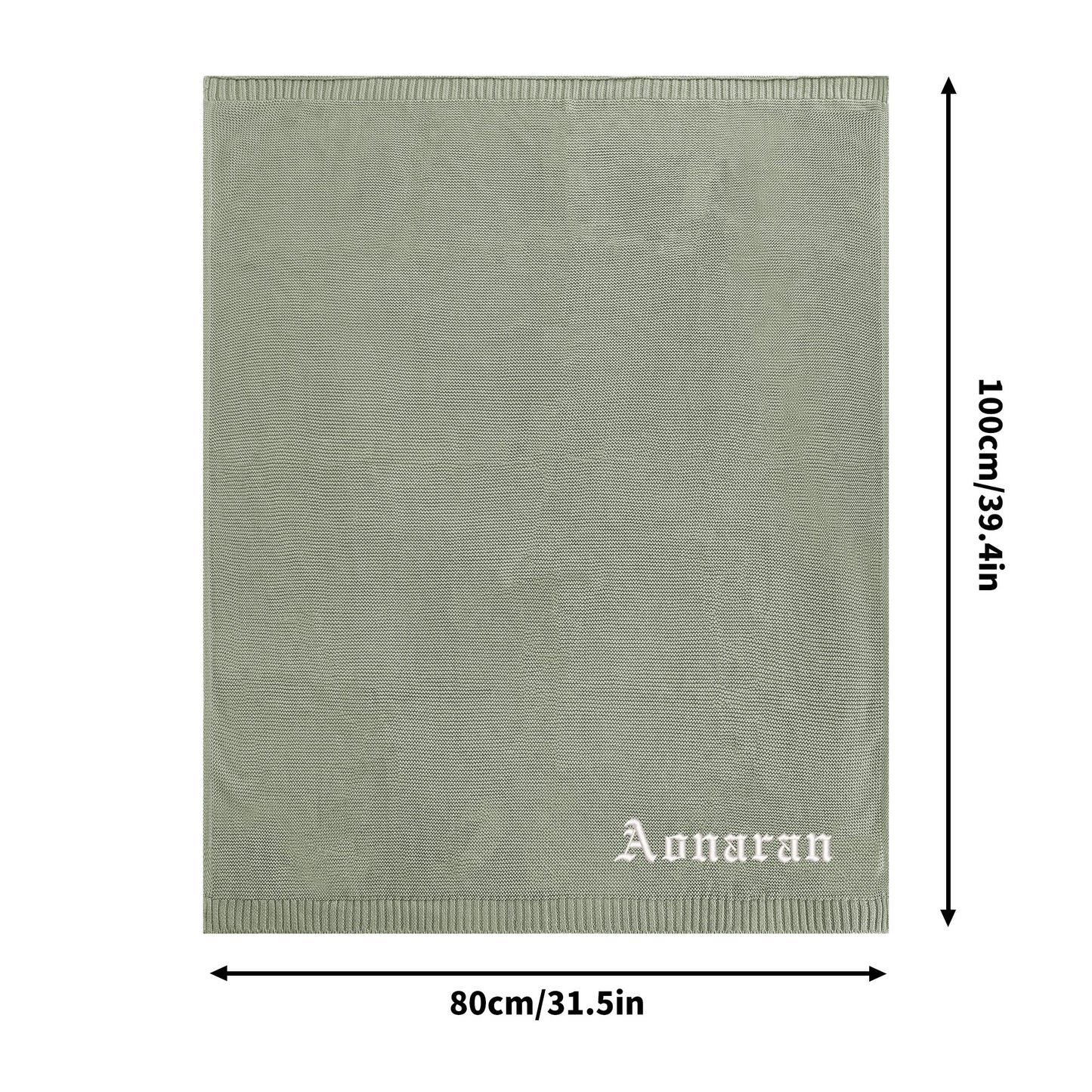 Aonaran Clean Slate Cotton Blanket 80X100cm