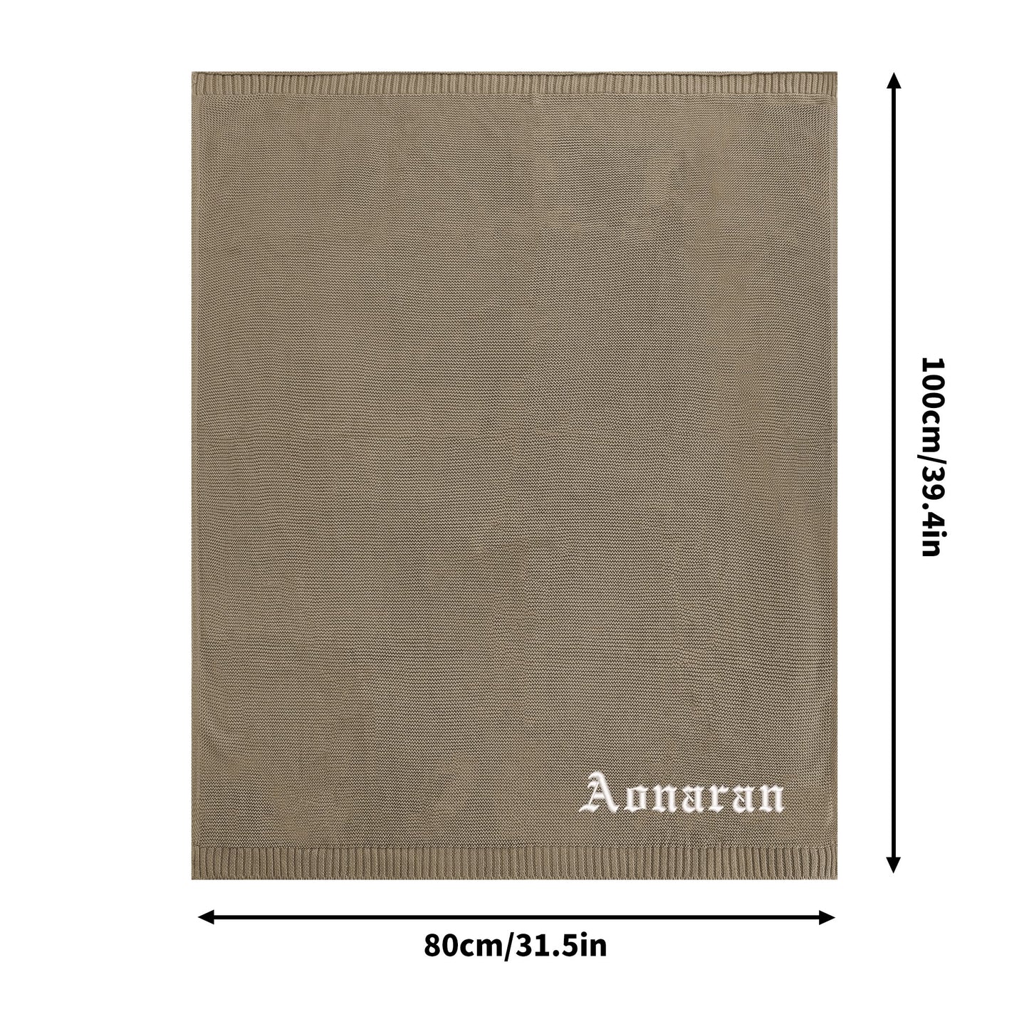 Aonaran Clean Slate Cotton Blanket 80X100cm