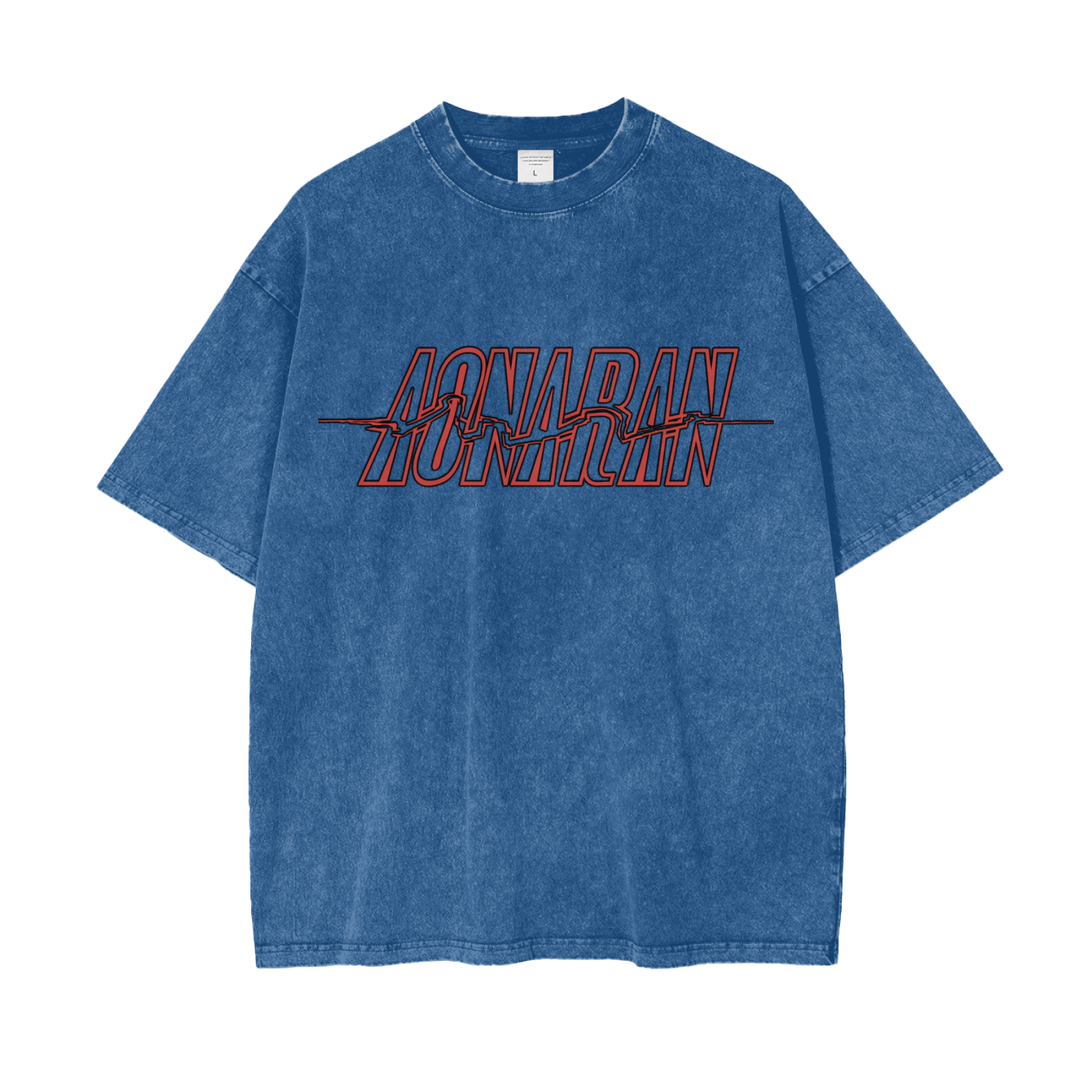 Aonaran Graphic Acid Wash Oversize T-Shirt