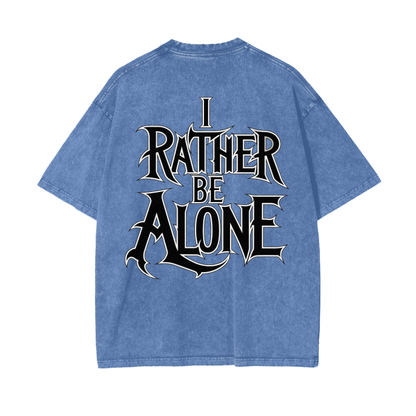 Aonaran Graphic Acid Wash Oversize T-Shirt