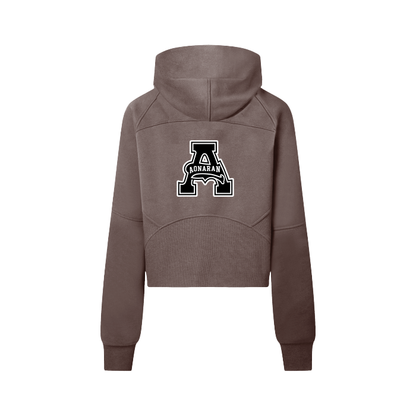 Aonaran Womens Cropped Half-Zip Hoodie