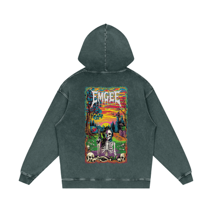 EMGEE Acid Wash Oversize Hoodie