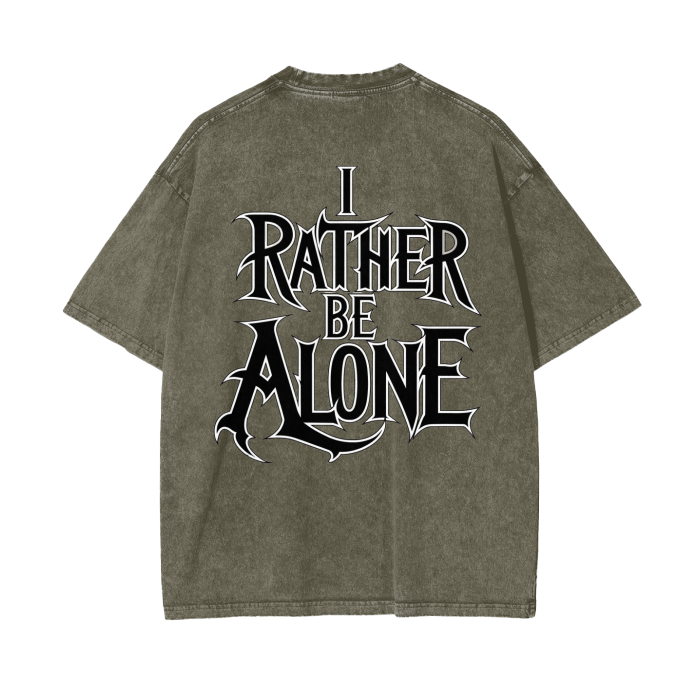 Aonaran Graphic Acid Wash Oversize T-Shirt