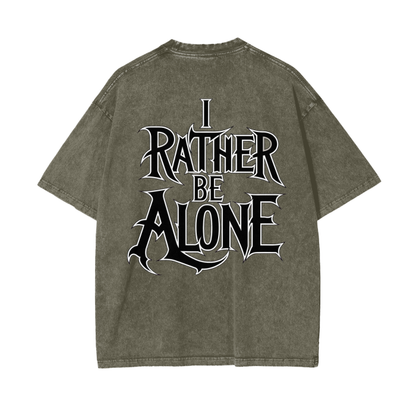 Aonaran Graphic Acid Wash Oversize T-Shirt