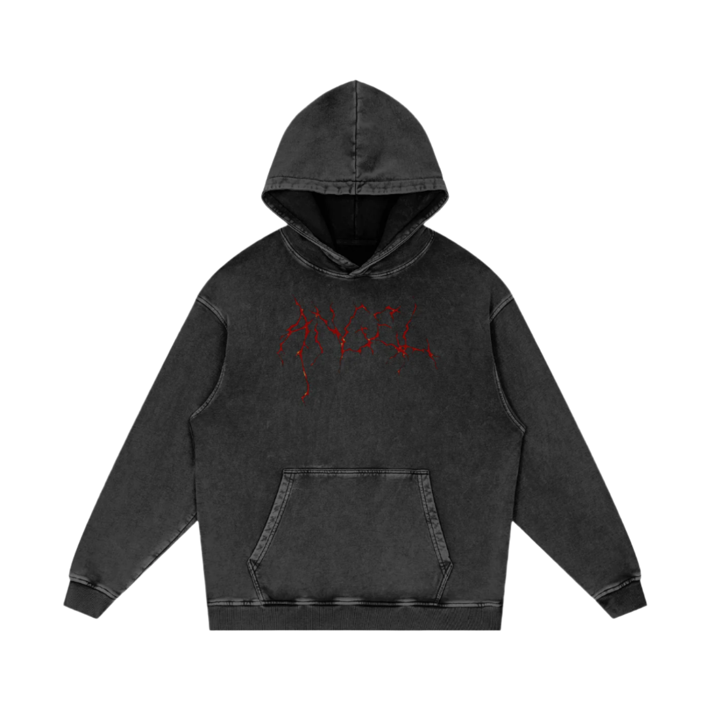 Cold World Acid Wash Oversize Hoodie