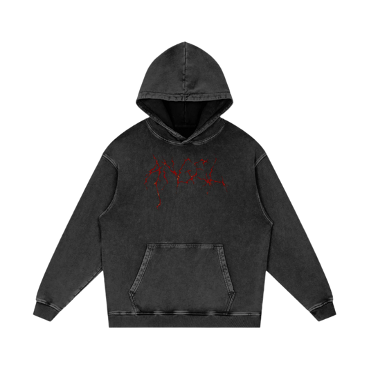 Cold World Acid Wash Oversize Hoodie