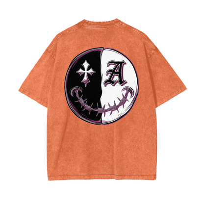 Aonaran Asylum Oversize Snow Washed T-Shirt