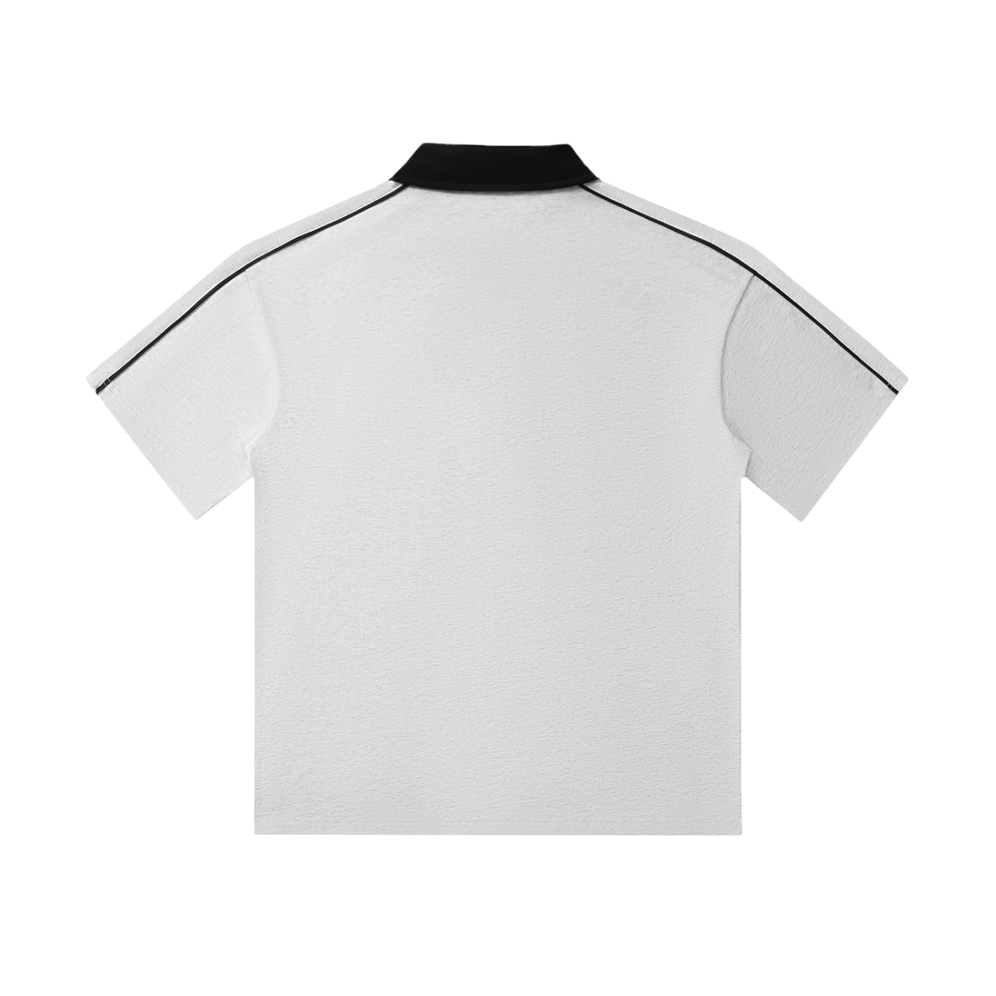 Aonaran Varsity Contrast Collar Short-Sleeve Polo Shirt