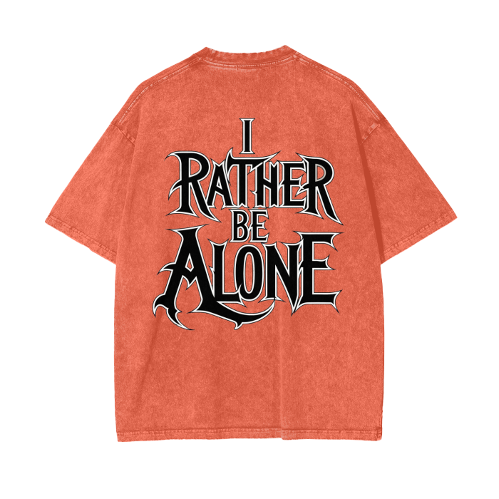 Aonaran Graphic Acid Wash Oversize T-Shirt