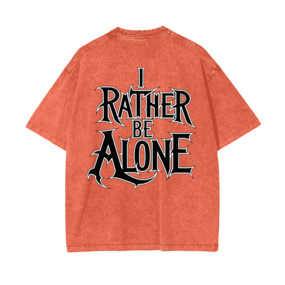 Aonaran Graphic Acid Wash Oversize T-Shirt