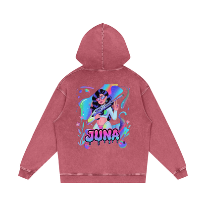 Juna Acid Wash Oversize Hoodie