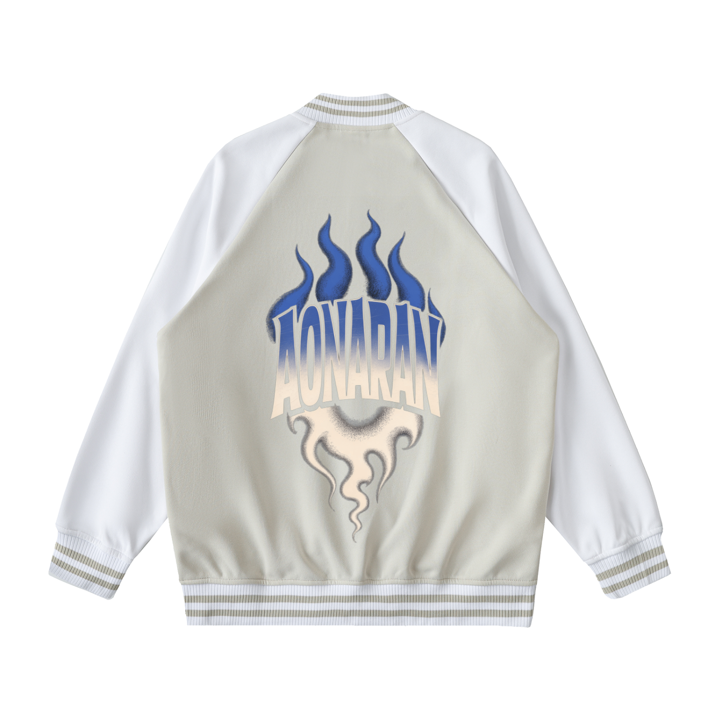 Aonaran Varsity Two Tone Raglan Sleeve Varsity Jacket