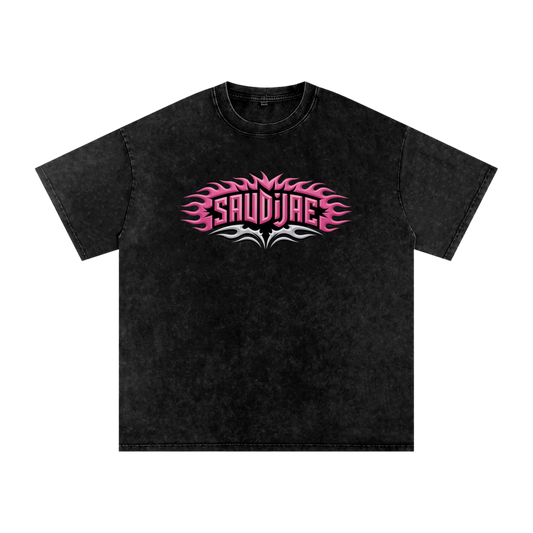 SaudiJae Acid Wash Oversize T-Shirt