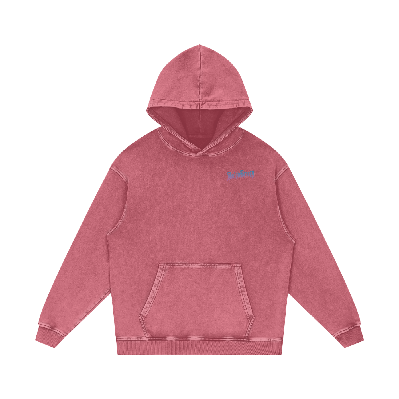 BaddieBreezy Acid Wash Oversize Hoodie