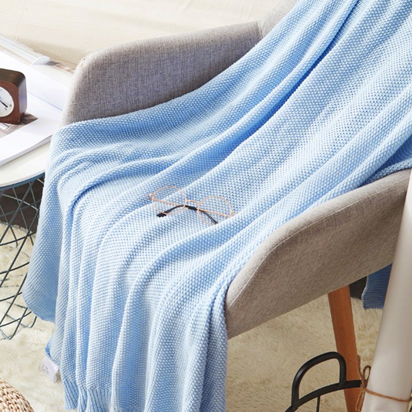Aonaran Clean Slate Cotton Blanket 80X100cm