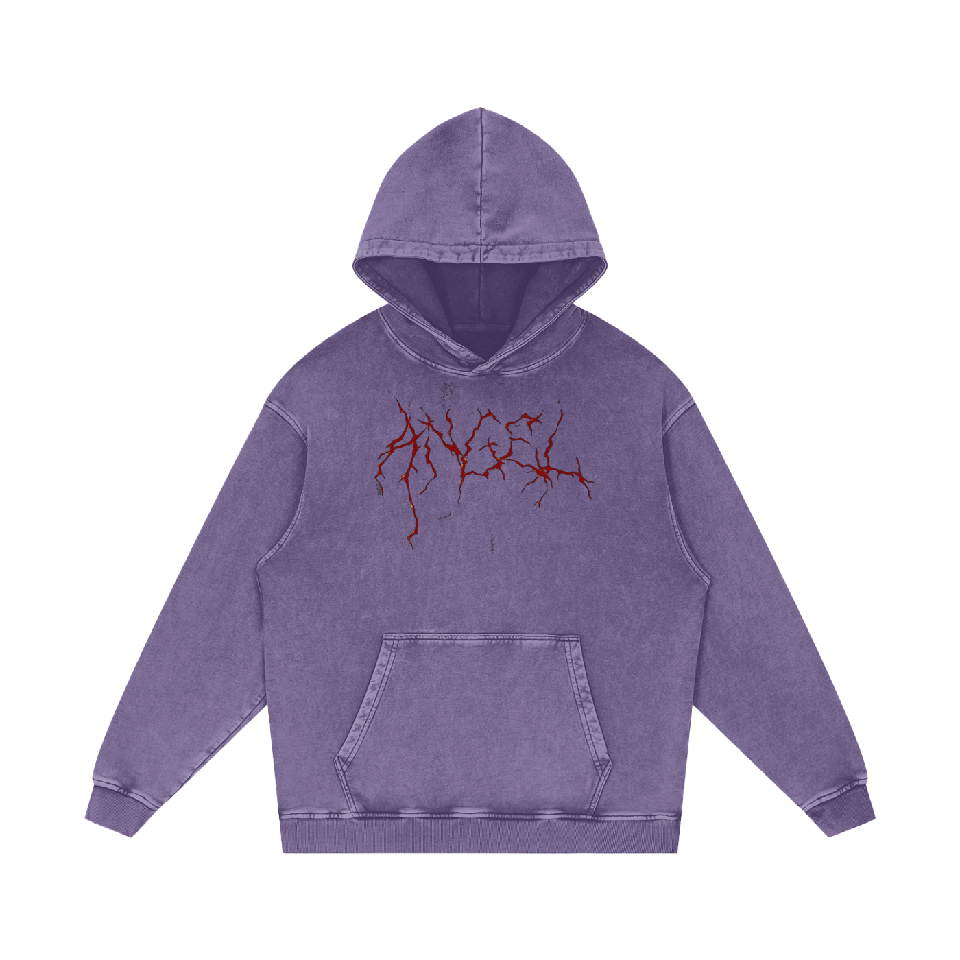 Cold World Acid Wash Oversize Hoodie
