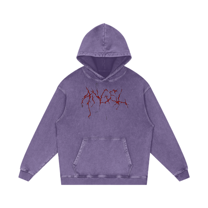 Cold World Acid Wash Oversize Hoodie