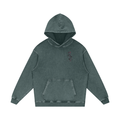 Aonaran 3D Bone Acid Wash Oversize Hoodie