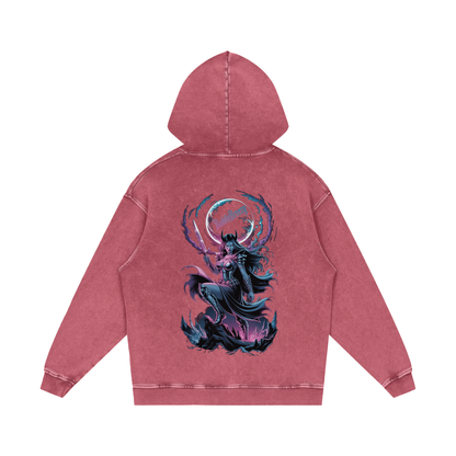 BaddieBreezy Acid Wash Oversize Hoodie