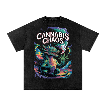 Aonaran 420 Acid Wash Oversize T-Shirt