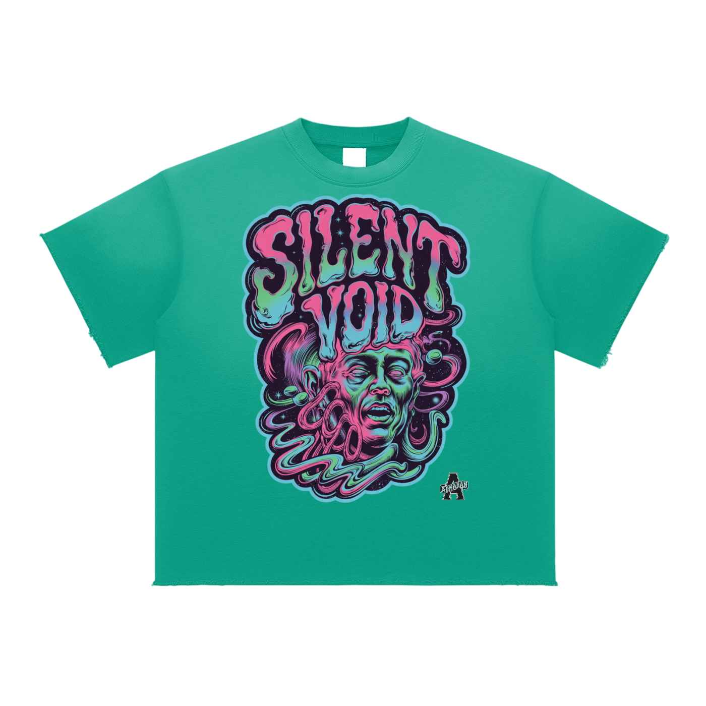 Aonaran 1 OFF Sun Fade Raw Edge T-Shirt