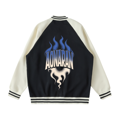 Aonaran Varsity Two Tone Raglan Sleeve Varsity Jacket