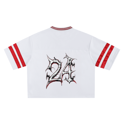 Aonaran 1 OFF Taped Mesh Boxy T-shirt