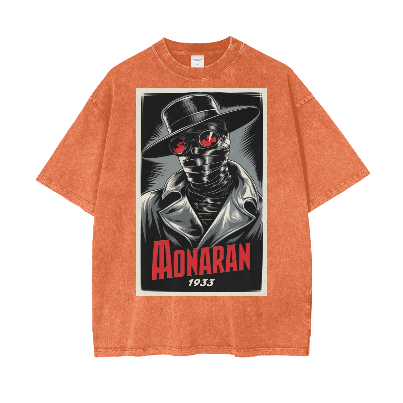 Aonaran Graphic Acid Wash Oversize T-Shirt