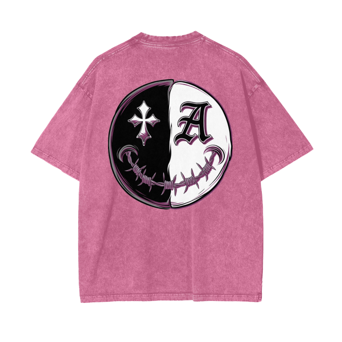 Aonaran Asylum Oversize Snow Washed T-Shirt