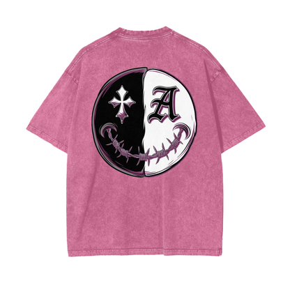 Aonaran Asylum Oversize Snow Washed T-Shirt