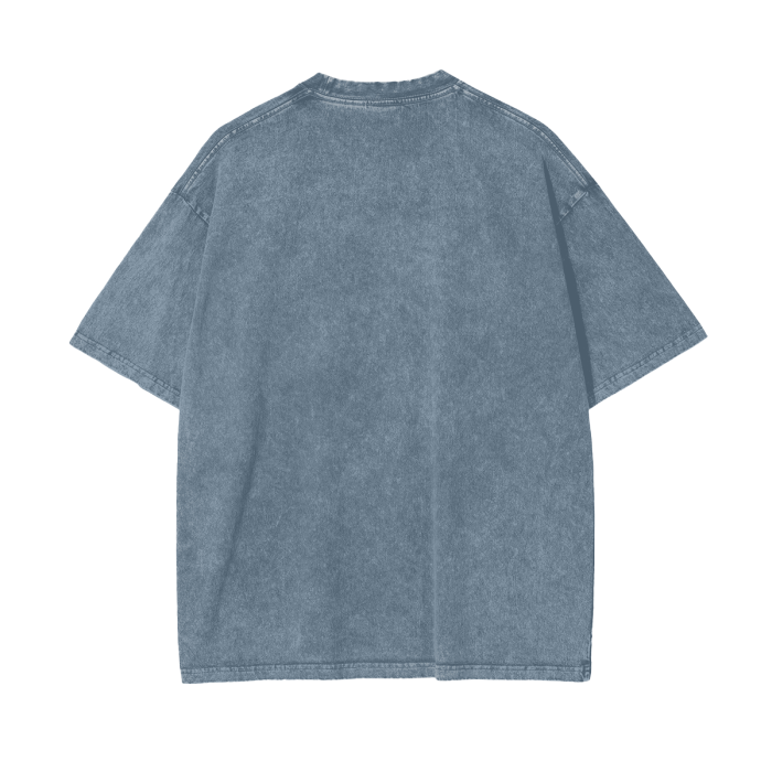 Aonaran Graphic Acid Wash Oversize T-Shirt