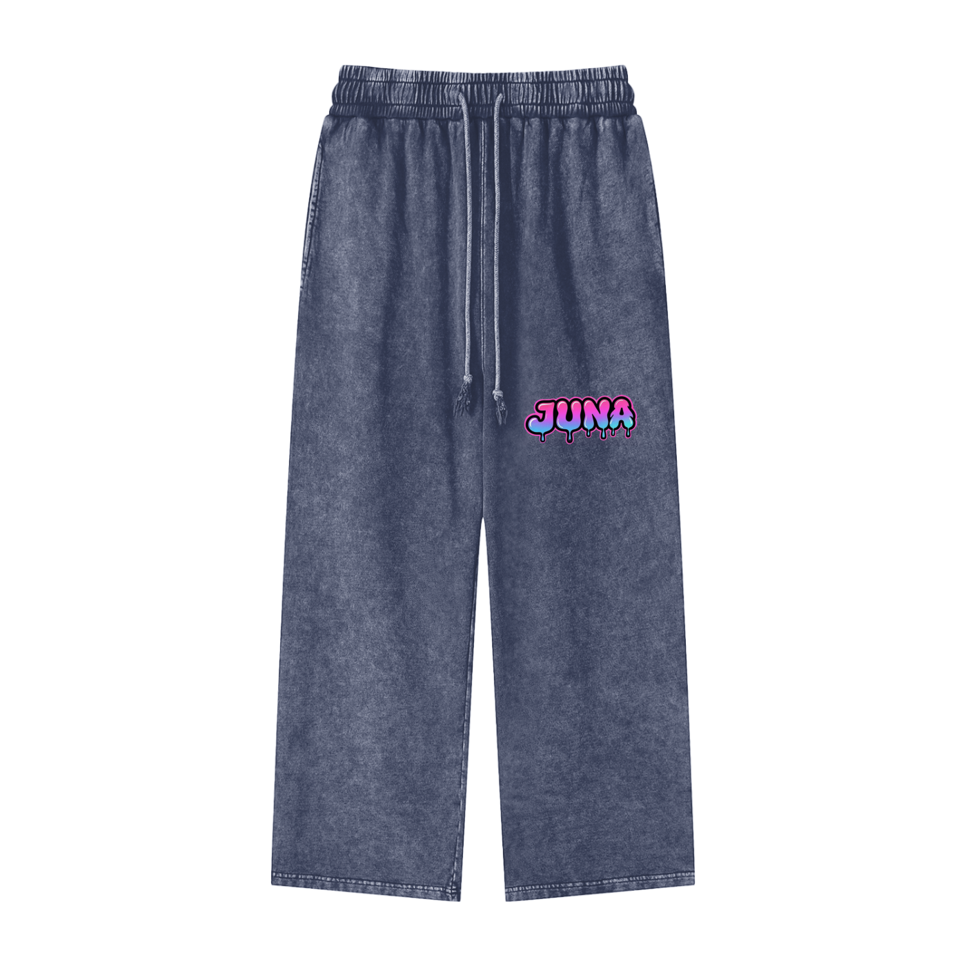 Juna Acid Wash Straight Leg Pants