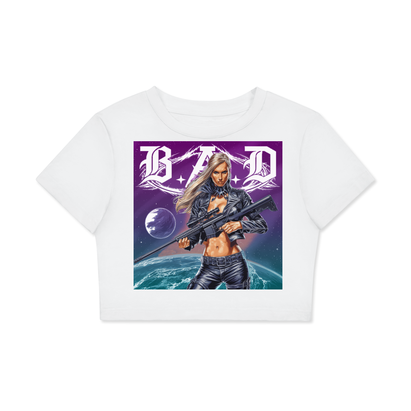 B.A.D. Women's Fitted Crop Tee